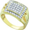 0.50 CT Diamond Cluster Mens Ring  CSS9926